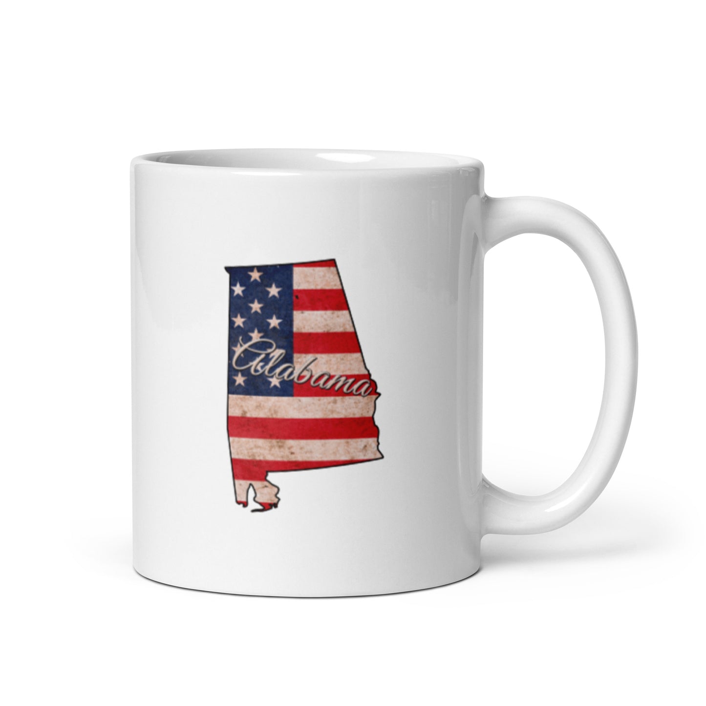 Alabama White glossy mug