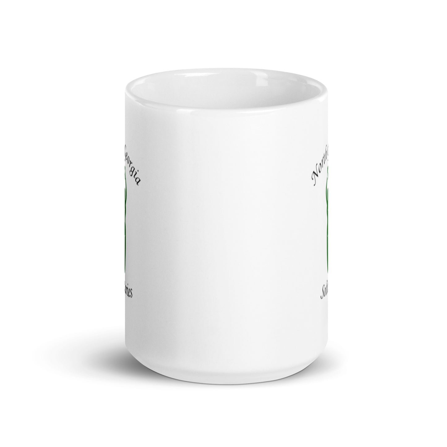 North Georgia Solitaries White glossy mug