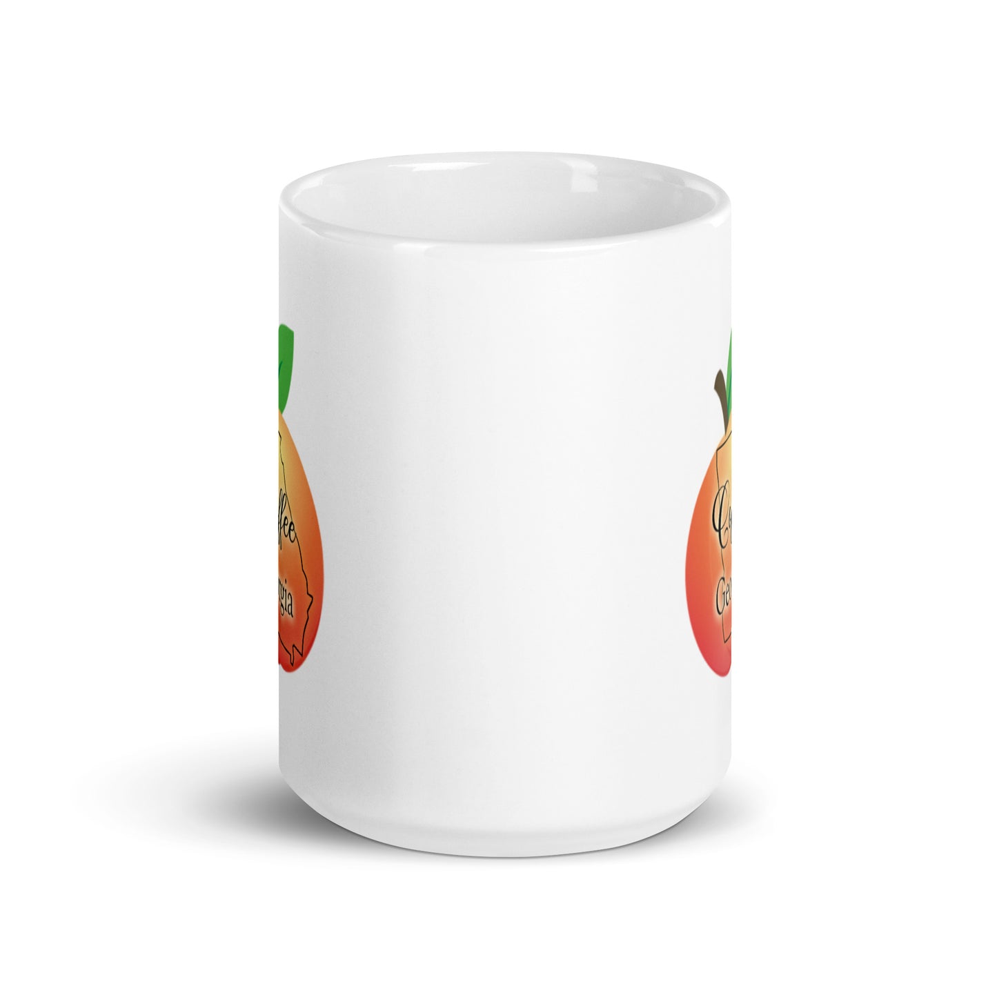 Coffee Georgia White glossy mug