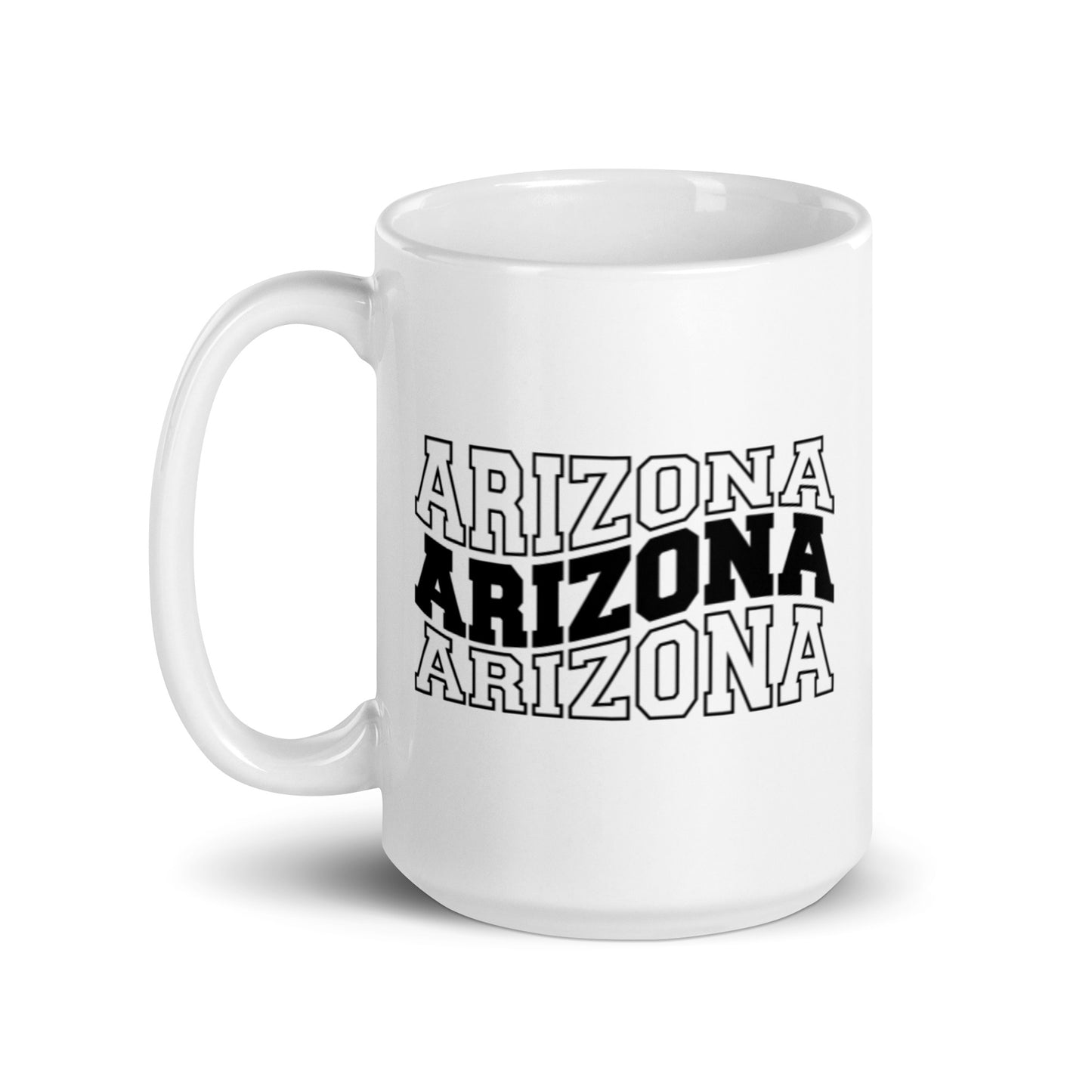 Arizona White glossy mug