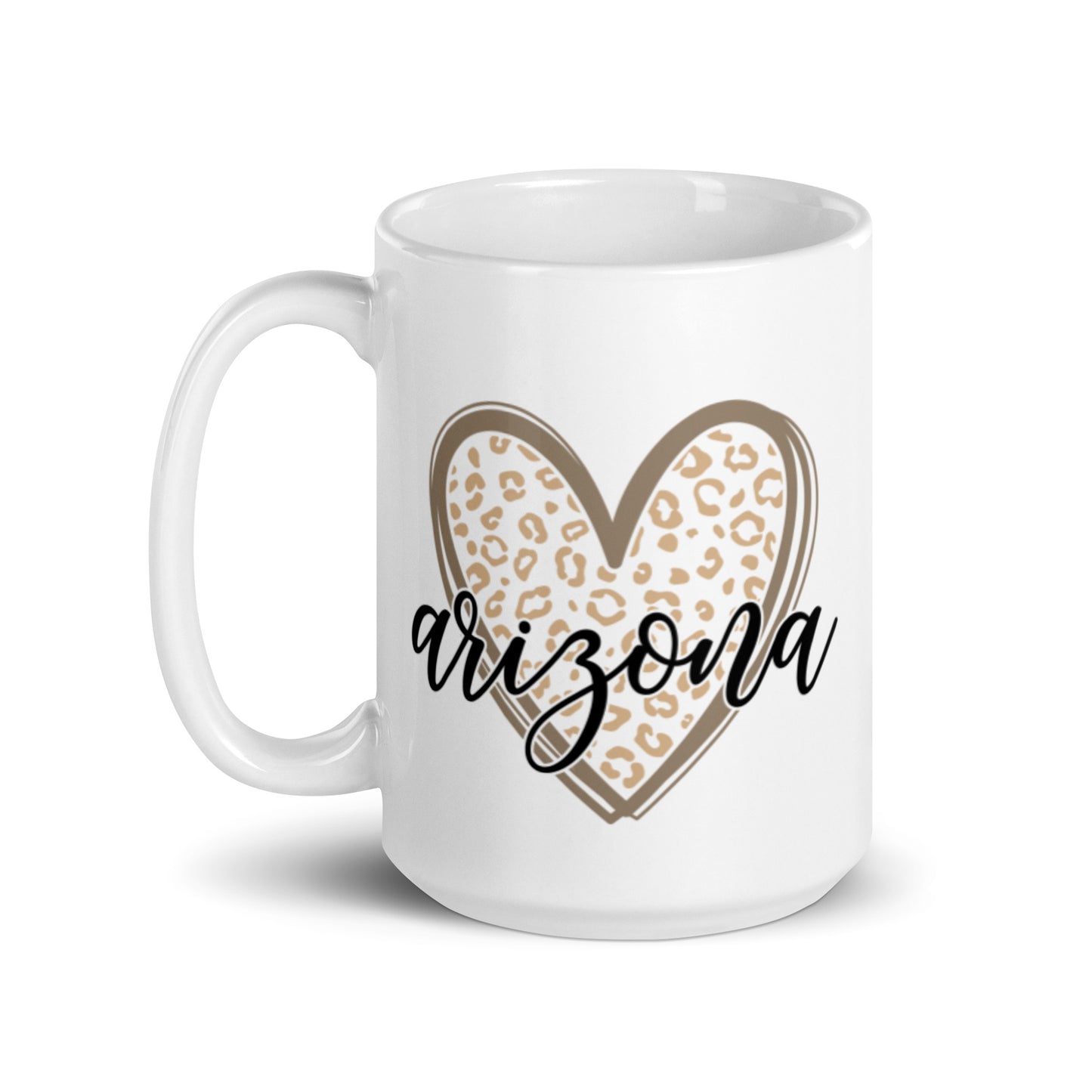 Arizona Heart White glossy mug