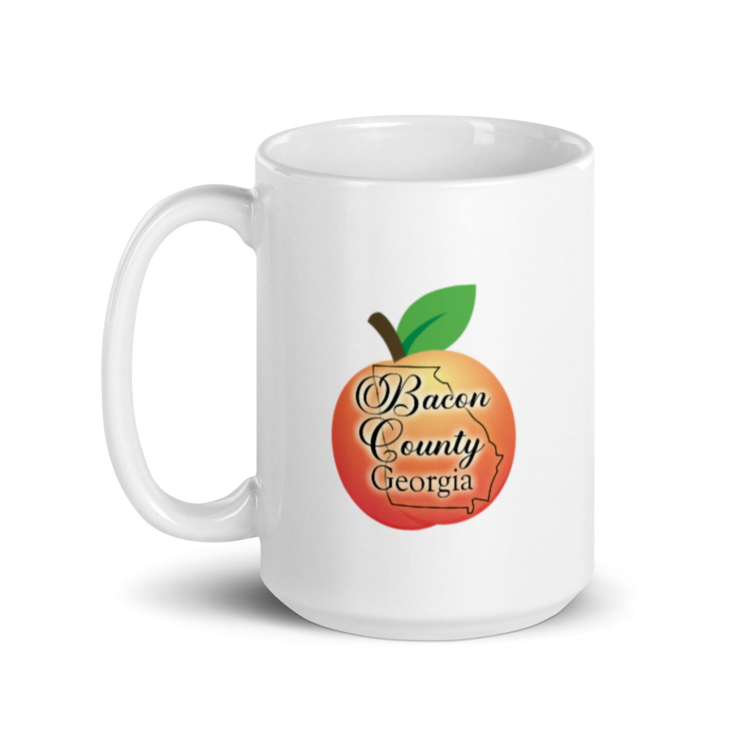 Bacon County Georgia White glossy mug