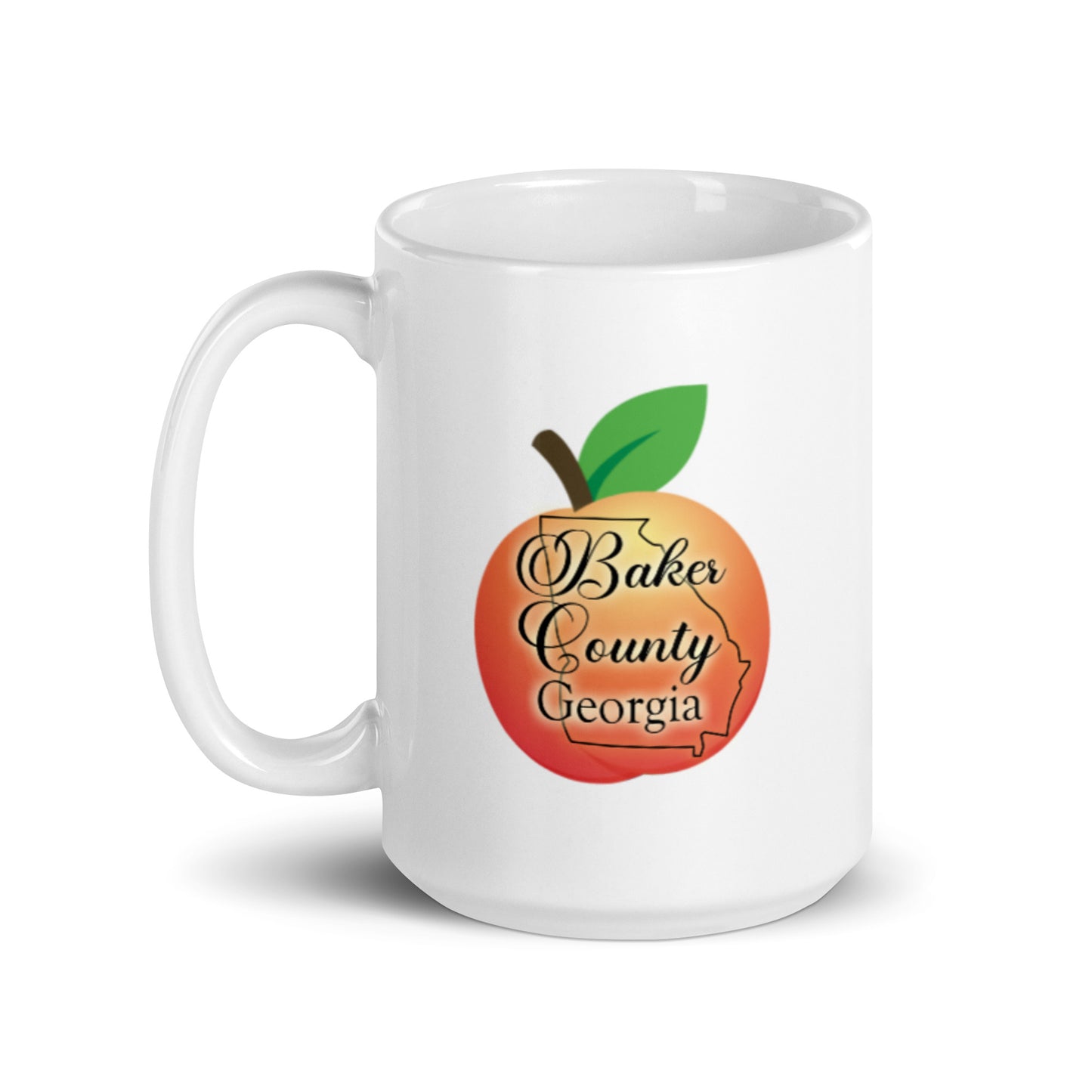 Baker County Georgia White glossy mug