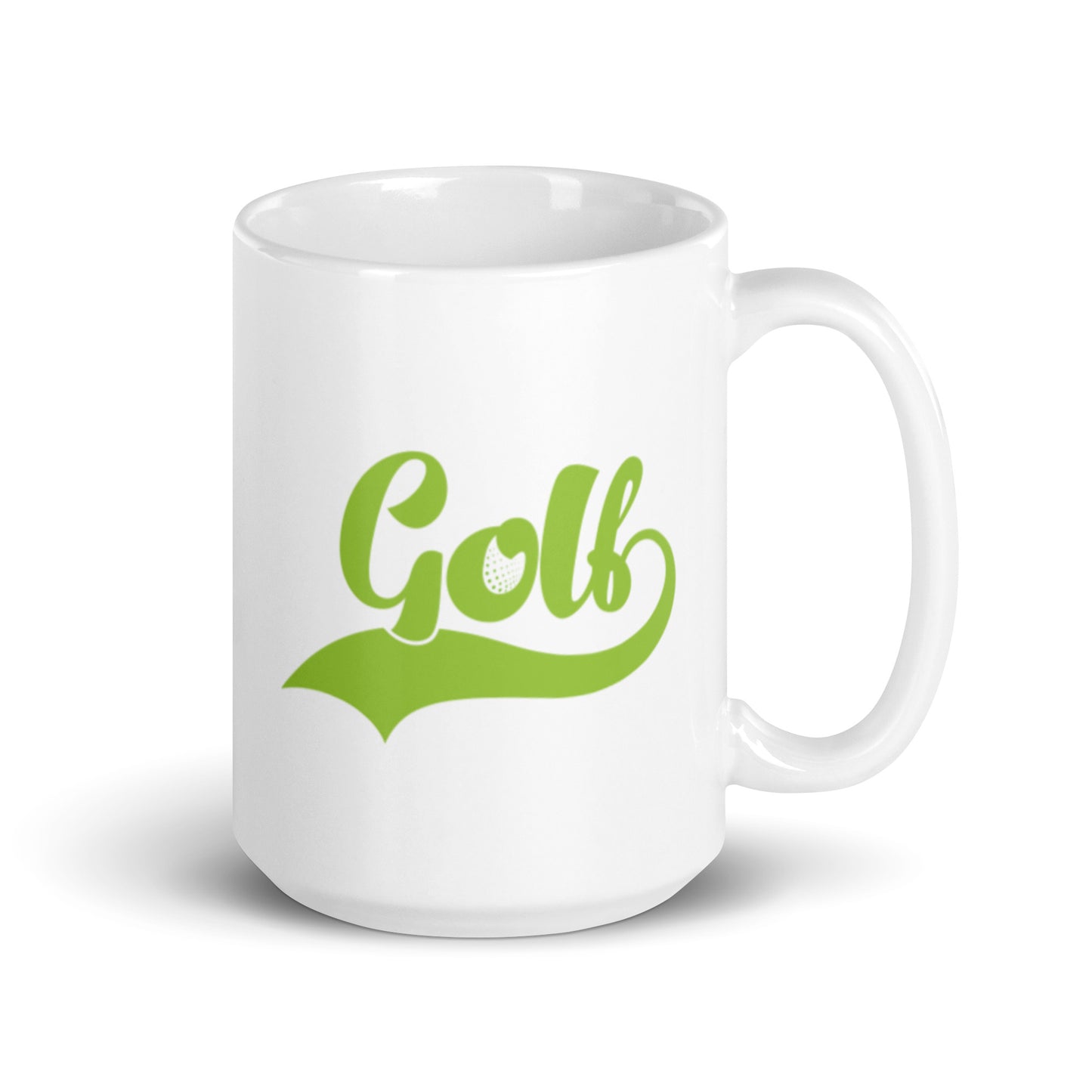 Golf White glossy mug