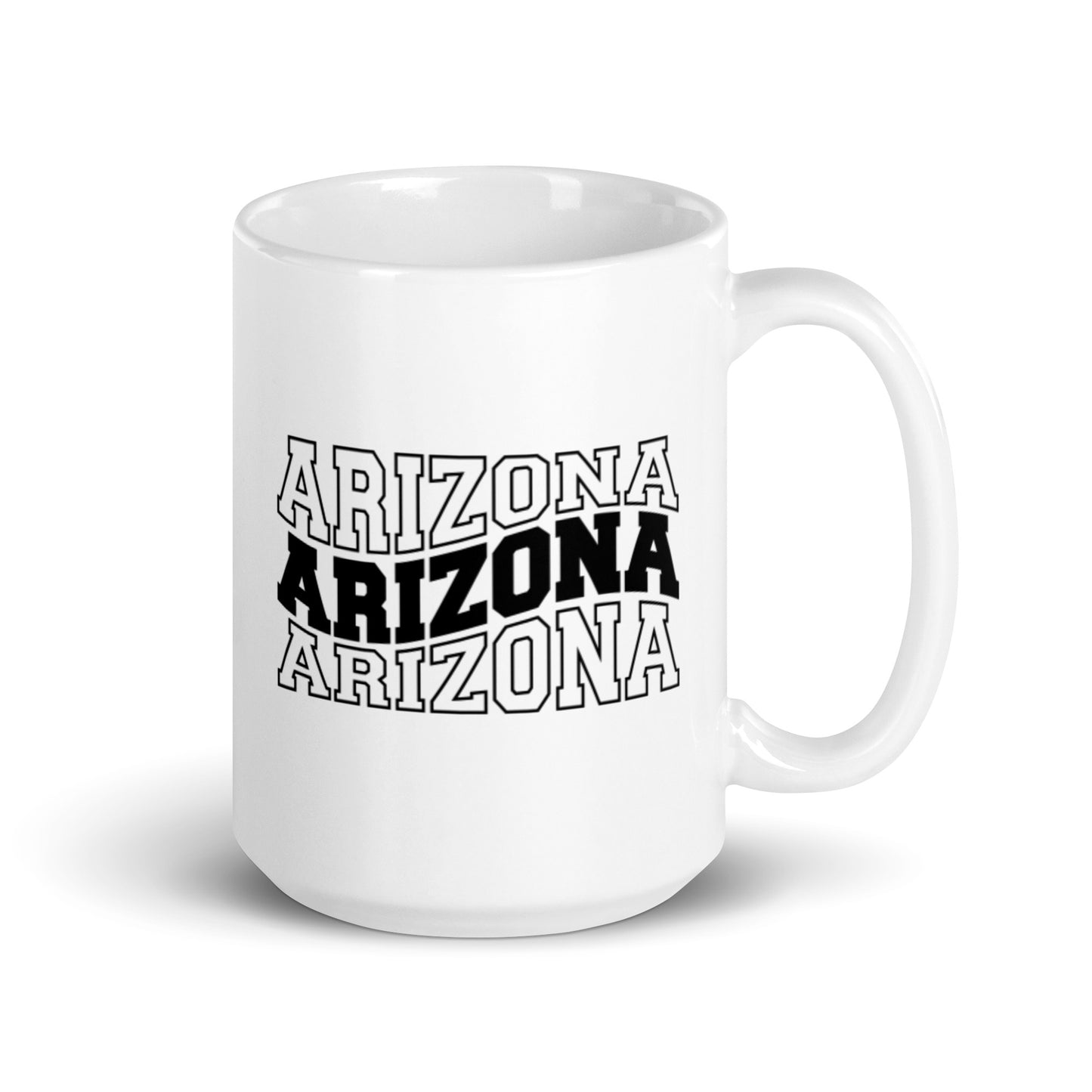 Arizona White glossy mug