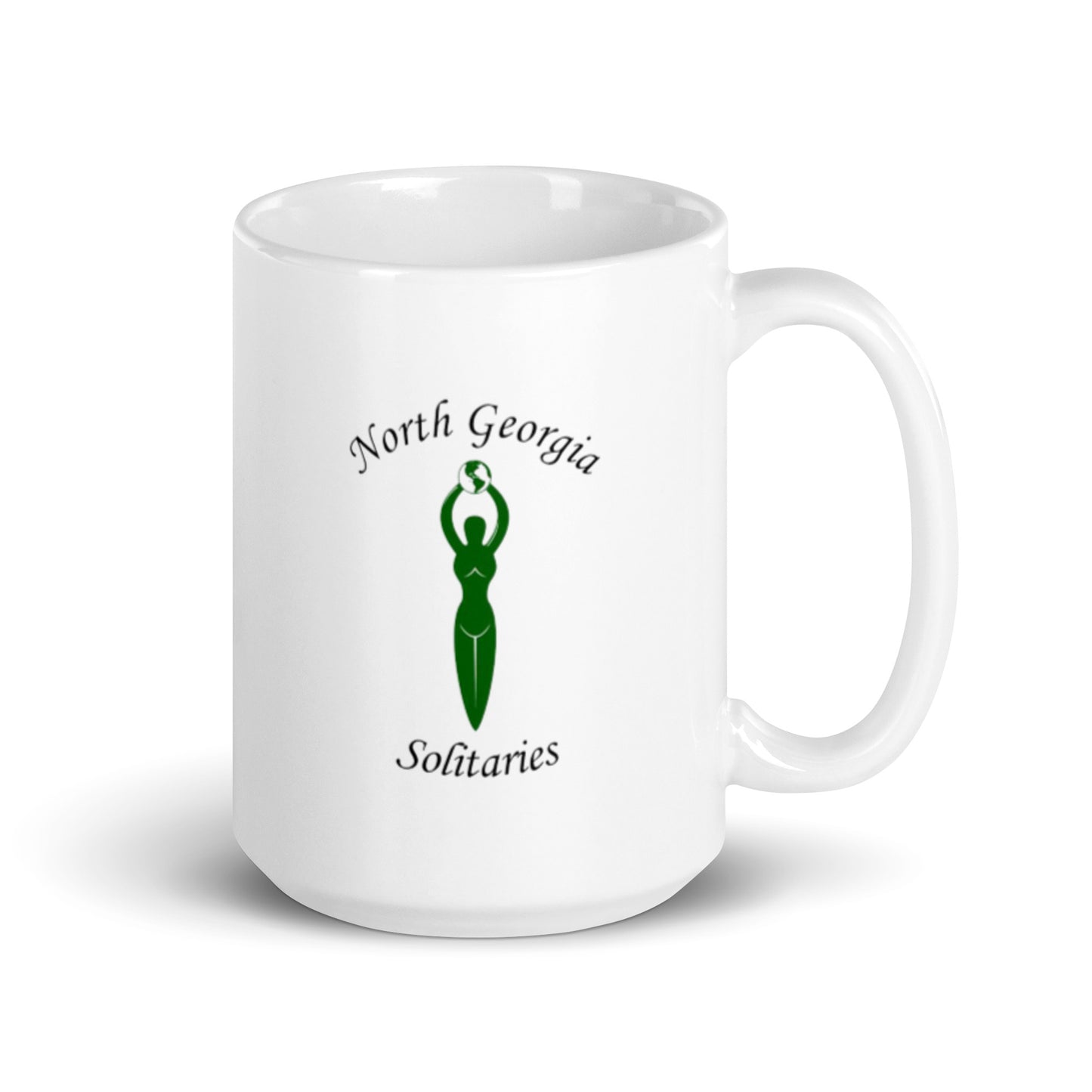 North Georgia Solitaries White glossy mug