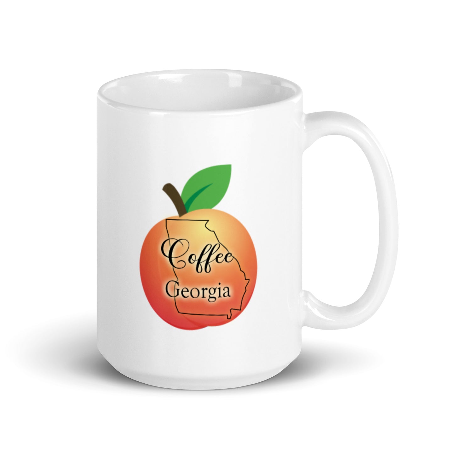 Coffee Georgia White glossy mug