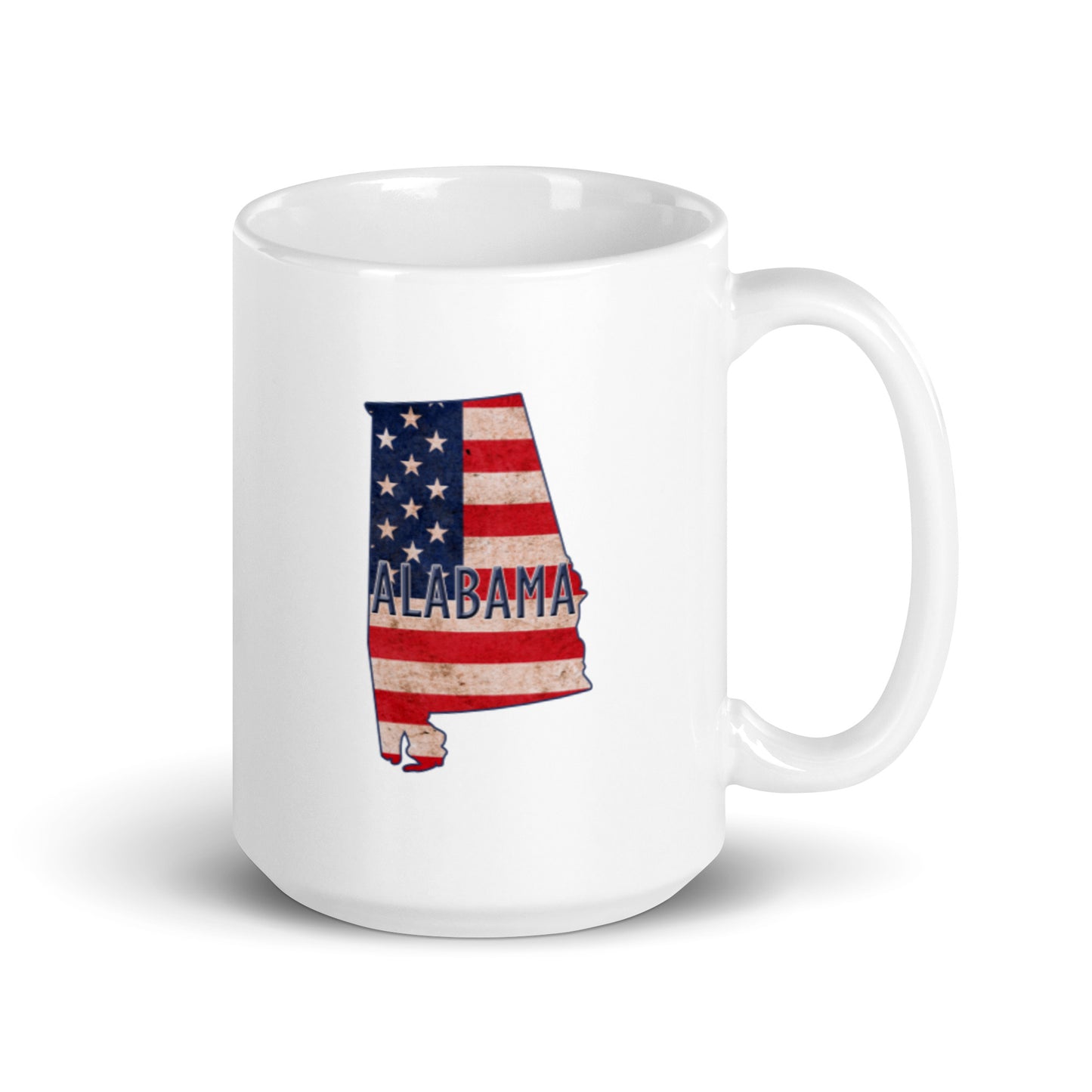Alabama White glossy mug