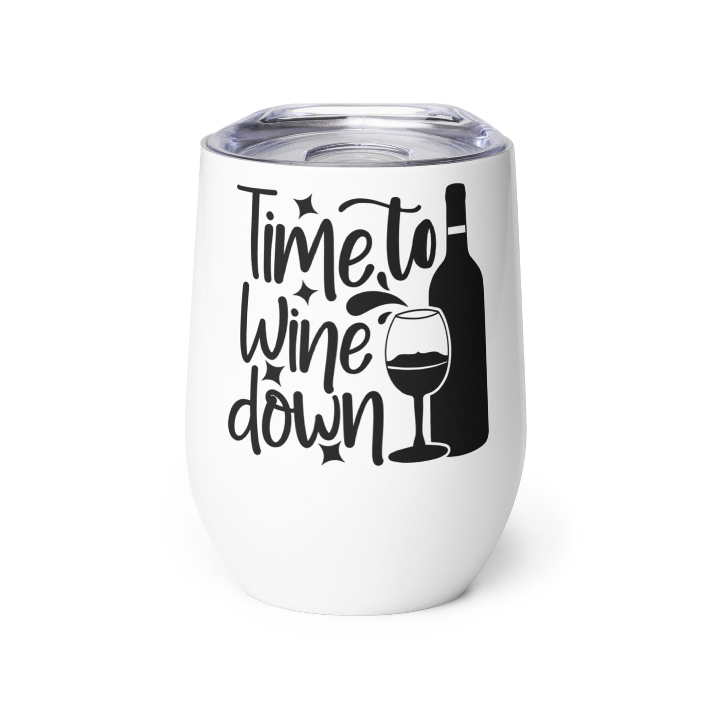 Time to Wine Down Wine tumbler