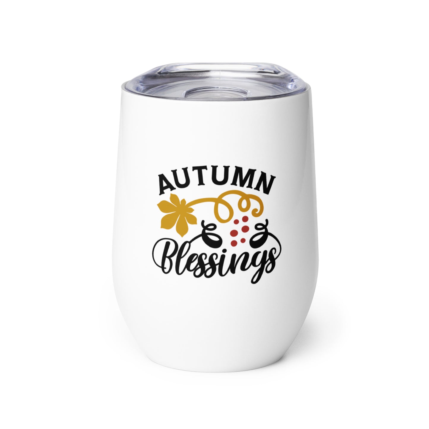 Autumn Blessings Wine tumbler