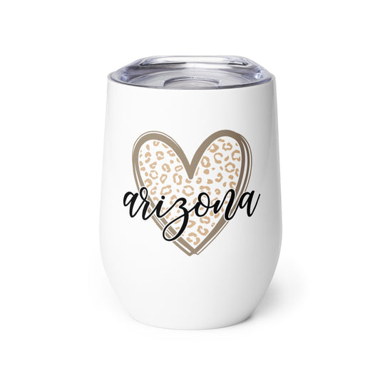 Arizona Heart Wine tumbler