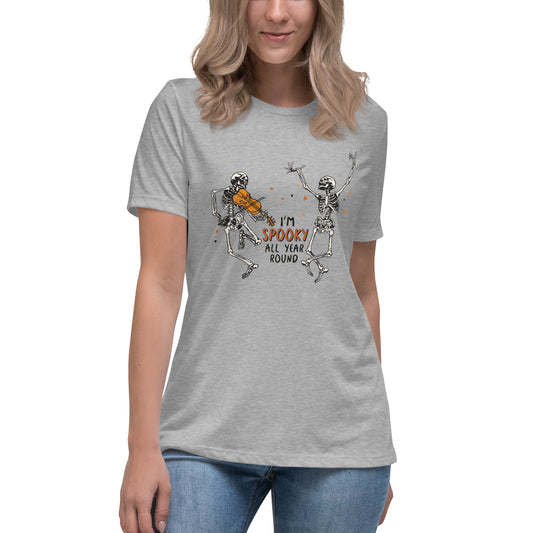 I'm Spooky All Year Round Women's Relaxed T-Shirt Tee Tshirt