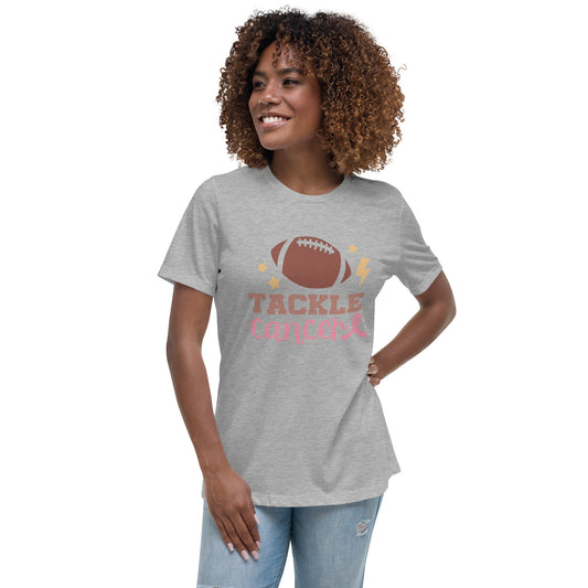 Tackle Cancer Women's Relaxed T-Shirt Tee Tshirt