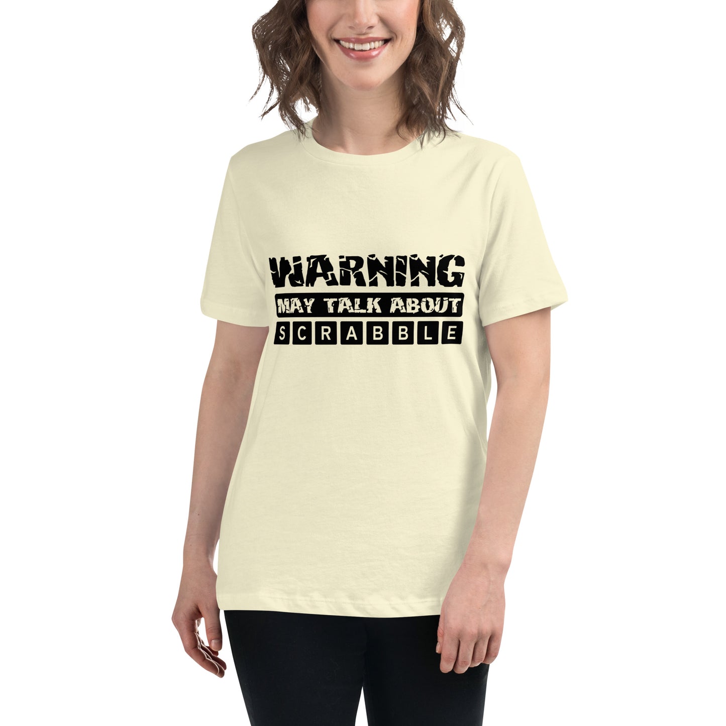 Warning May Talk About Scrabble Women's Relaxed T-Shirt