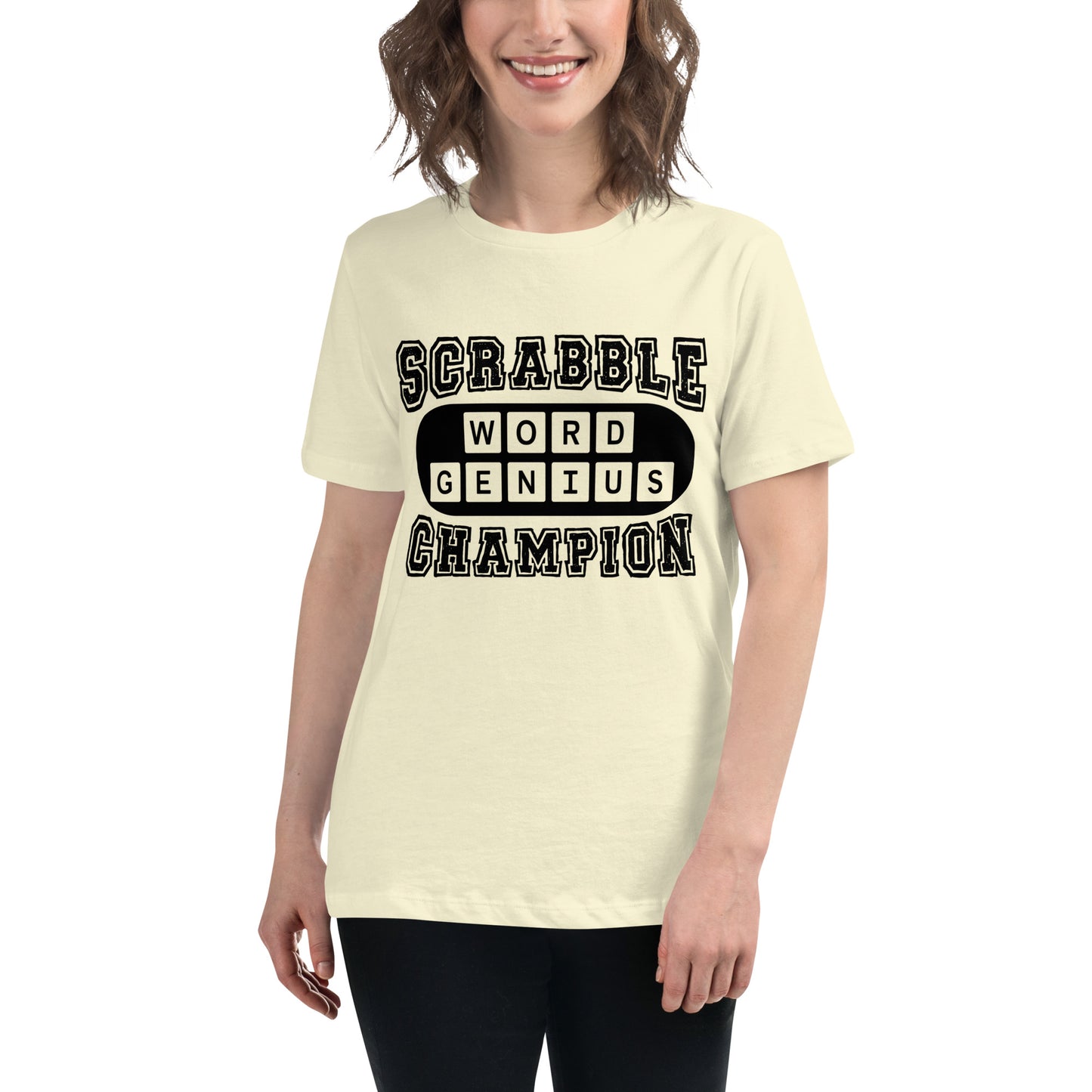 Scrabble Word Genius Champion Women's Relaxed T-Shirt