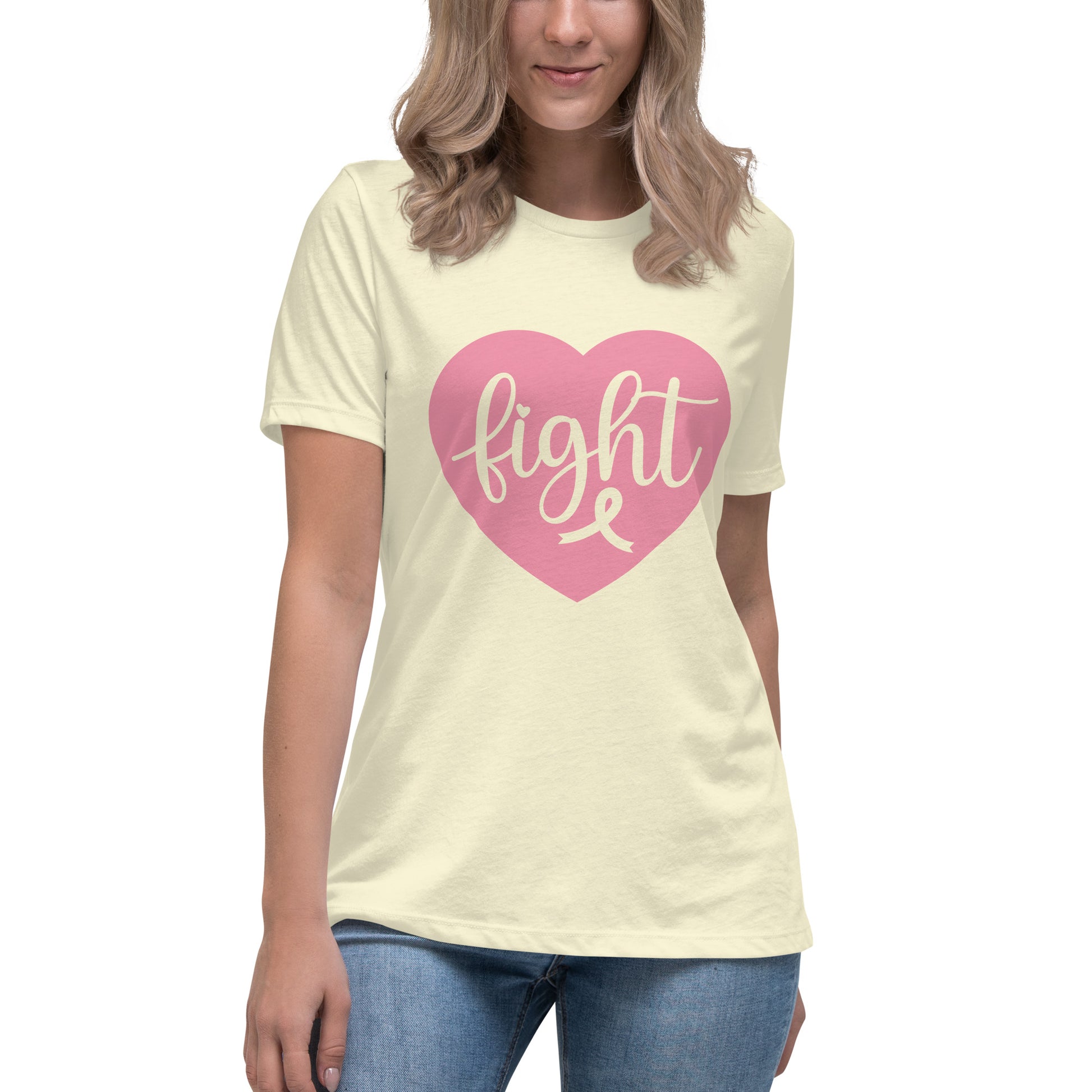 Fight Cancer Women's Relaxed T-Shirt Tee Tshirt