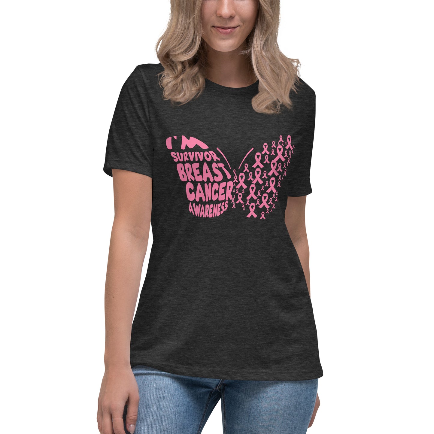 Breast Cancer Survivor Butterfly Women's Tshirt