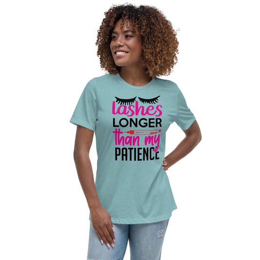 Lashes Longer Than My Patience Women's Relaxed T-Shirt