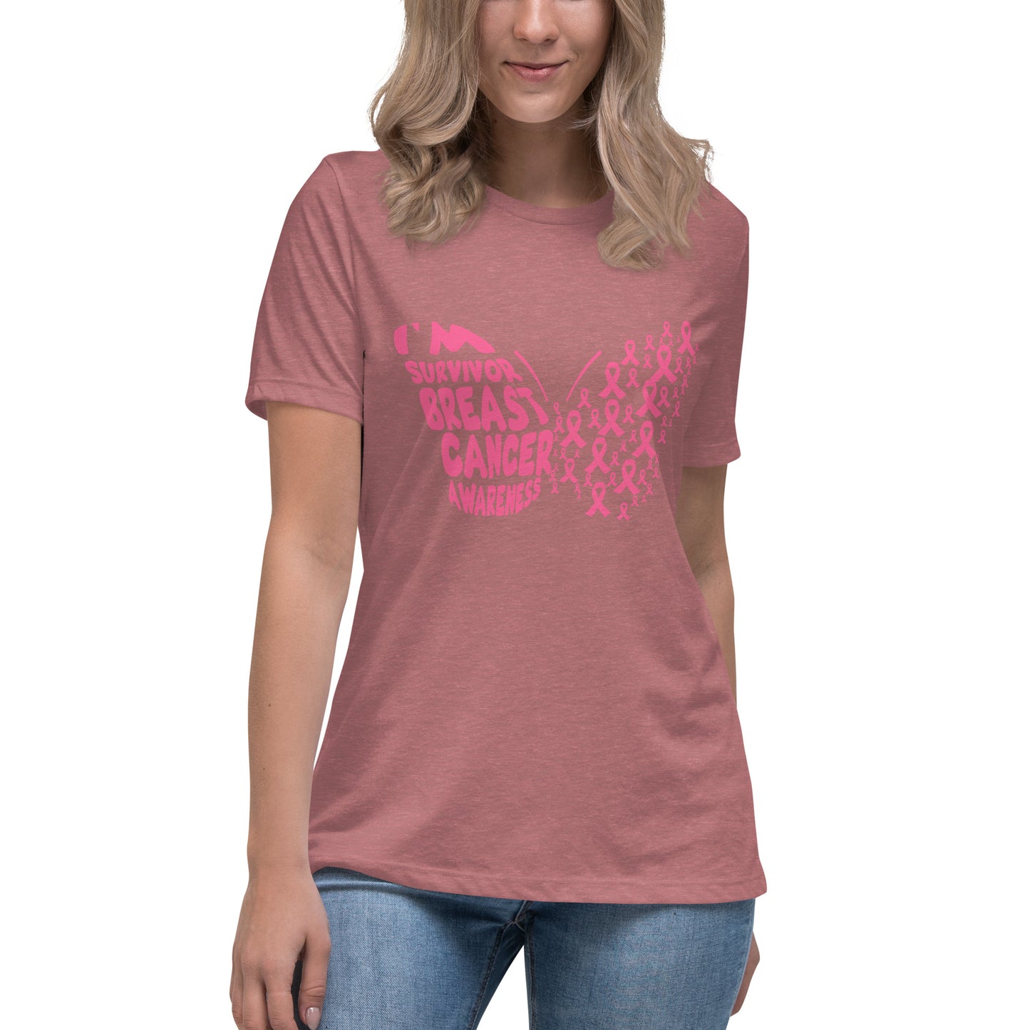 Breast Cancer Survivor Butterfly Women's Tshirt