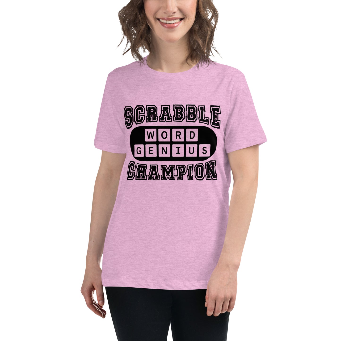 Scrabble Word Genius Champion Women's Relaxed T-Shirt