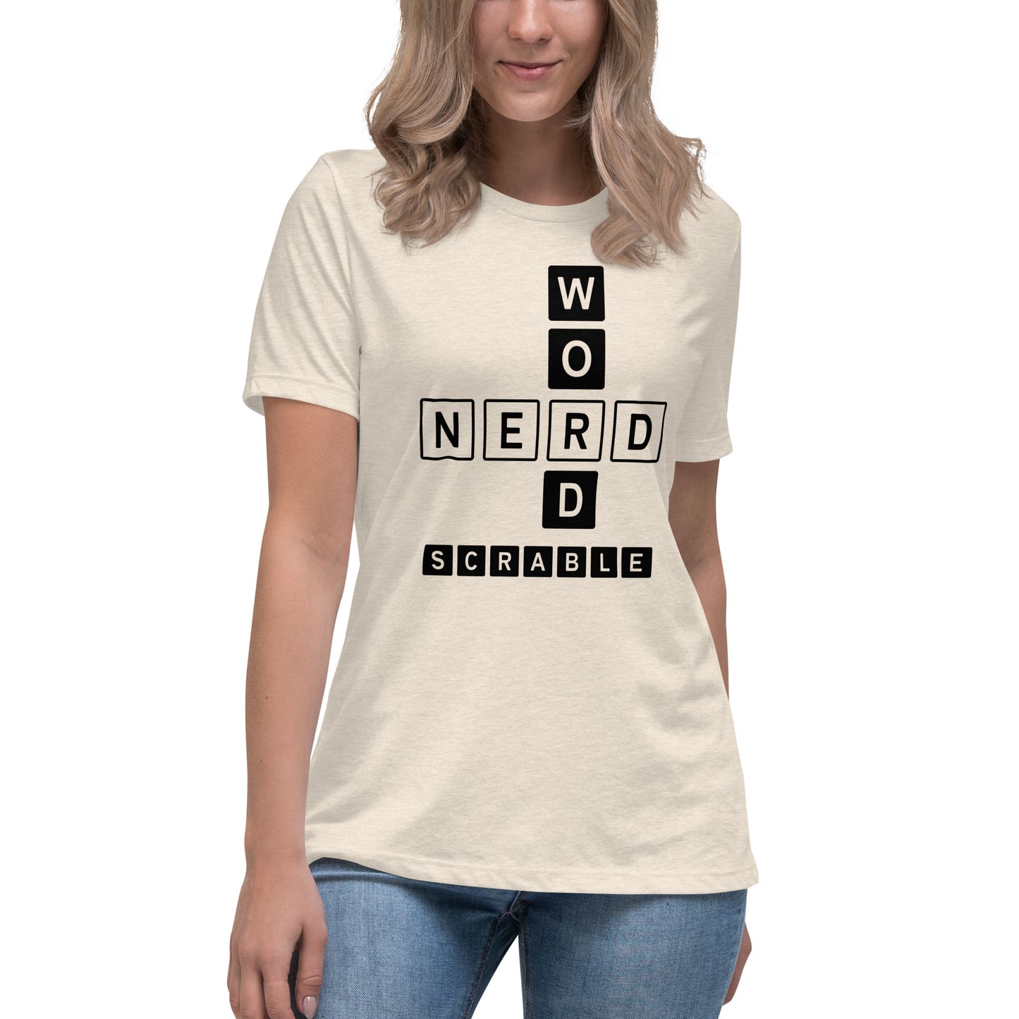 Word Nerd Scrabble Women's Relaxed T-Shirt