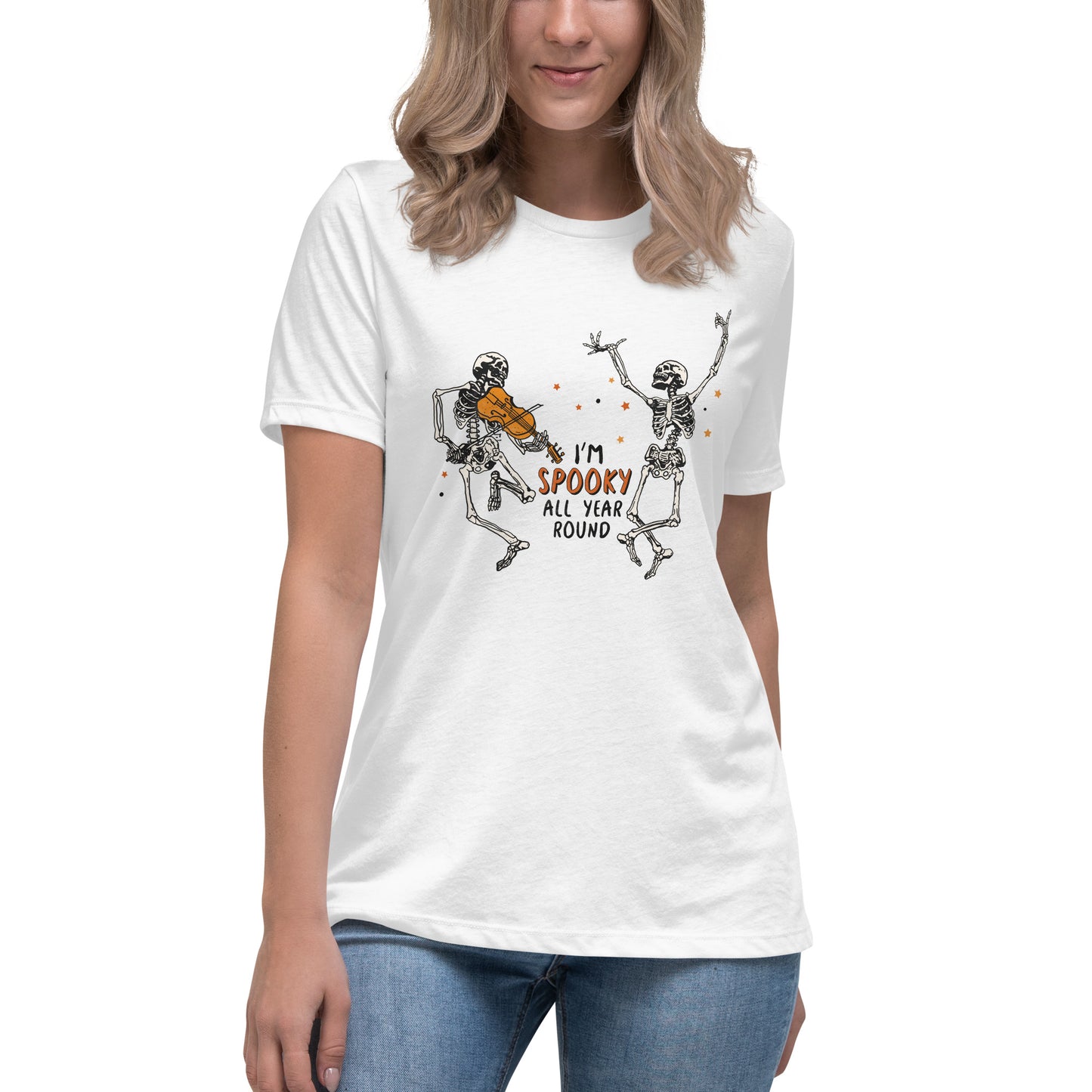 I'm Spooky All Year Round Women's Relaxed T-Shirt Tee Tshirt