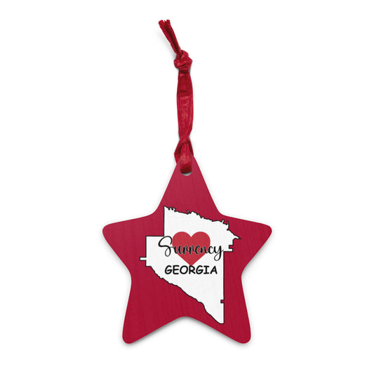 Surrency Georgia Star Wooden ornaments