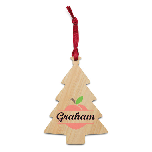 Graham Georgia Tree Wooden ornaments