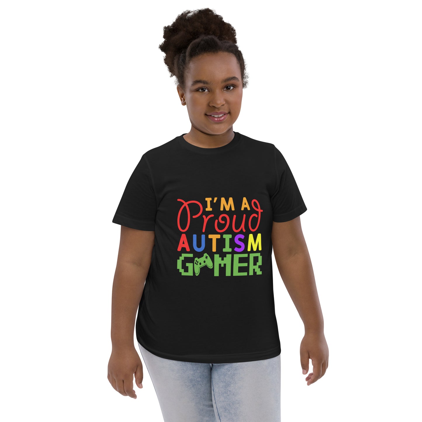 I'm a Proud Autism Gamer Youth jersey t-shirt