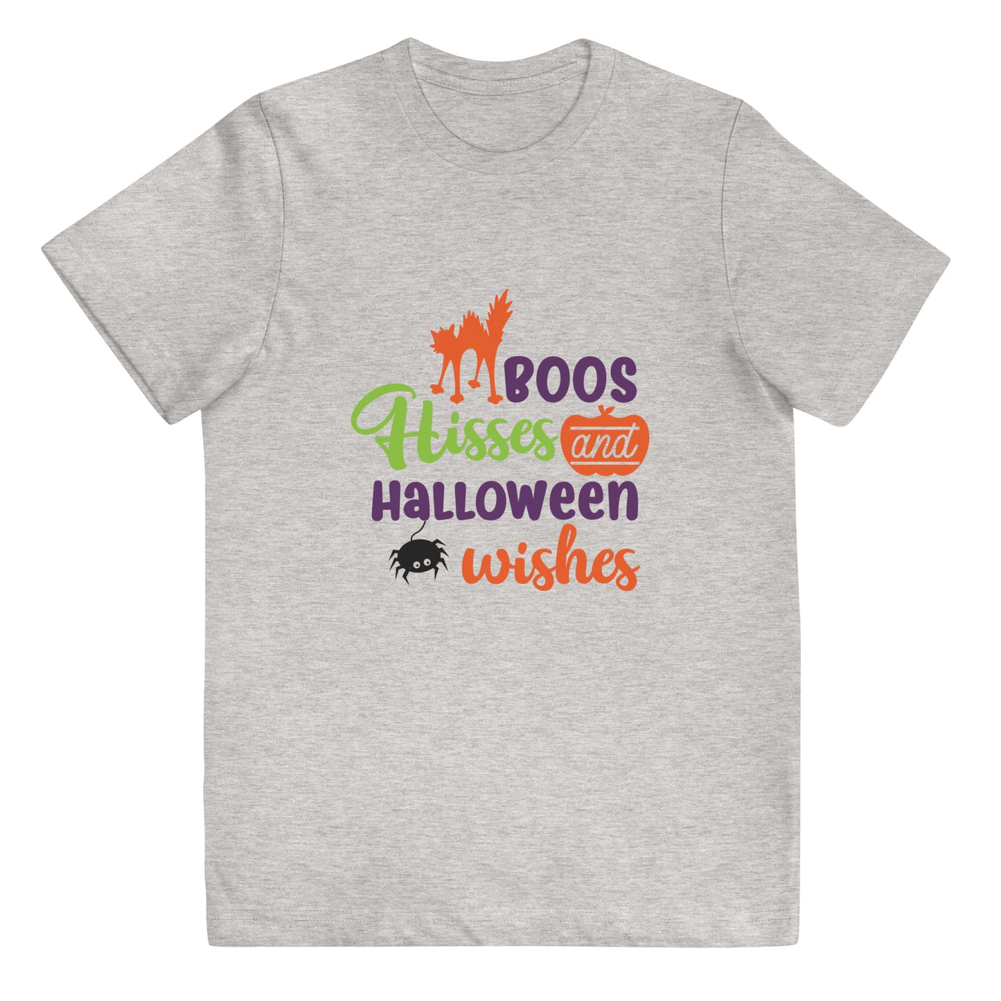 Boos Hisses and Halloween Wishes Youth Tshirt